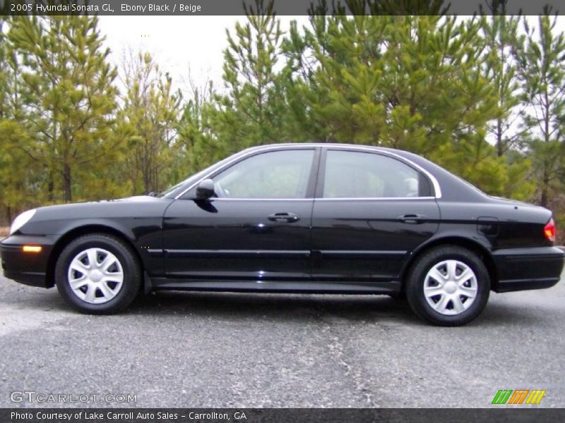 Ebony Black / Beige 2005 Hyundai Sonata GL