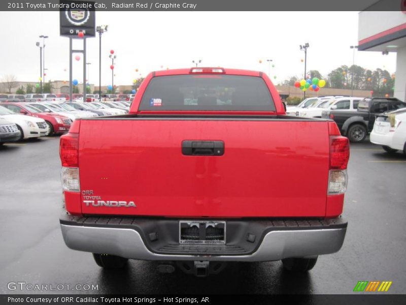Radiant Red / Graphite Gray 2011 Toyota Tundra Double Cab