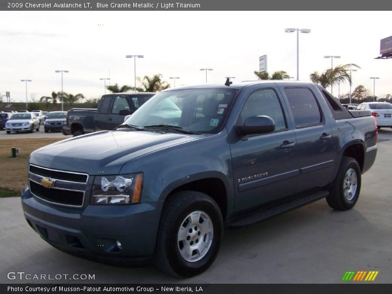 Blue Granite Metallic / Light Titanium 2009 Chevrolet Avalanche LT
