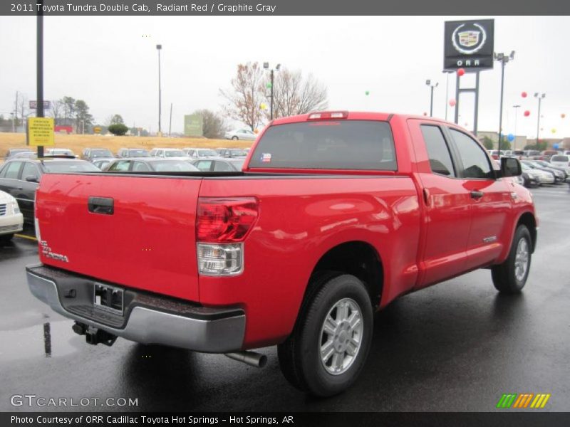 Radiant Red / Graphite Gray 2011 Toyota Tundra Double Cab