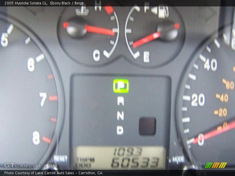 Ebony Black / Beige 2005 Hyundai Sonata GL