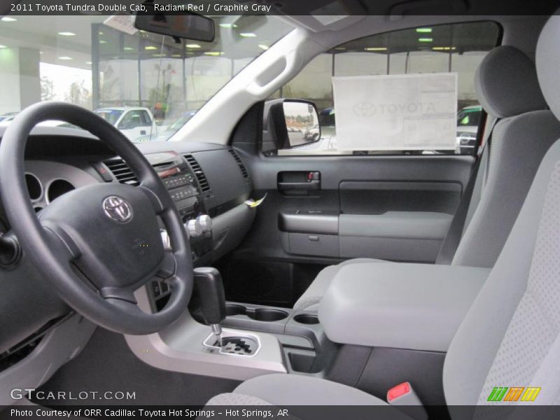 Radiant Red / Graphite Gray 2011 Toyota Tundra Double Cab