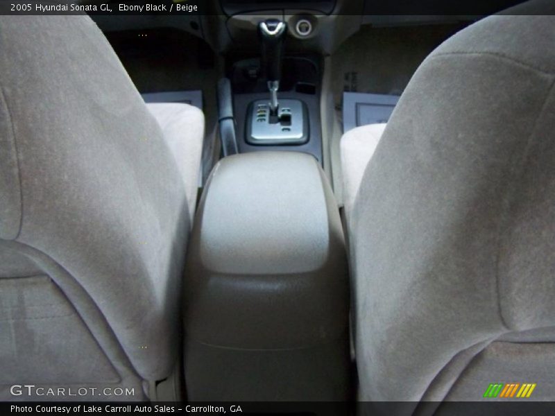 Ebony Black / Beige 2005 Hyundai Sonata GL