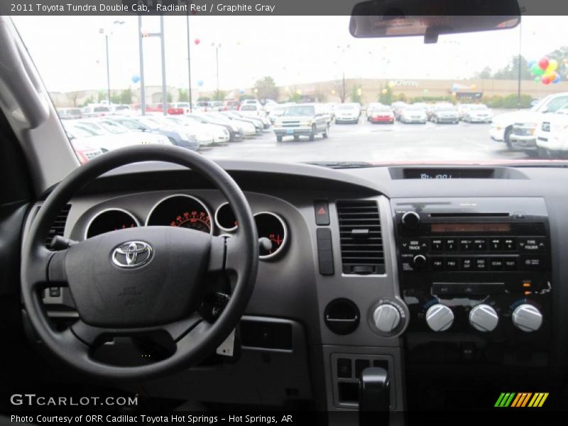 Radiant Red / Graphite Gray 2011 Toyota Tundra Double Cab