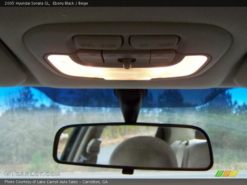 Ebony Black / Beige 2005 Hyundai Sonata GL
