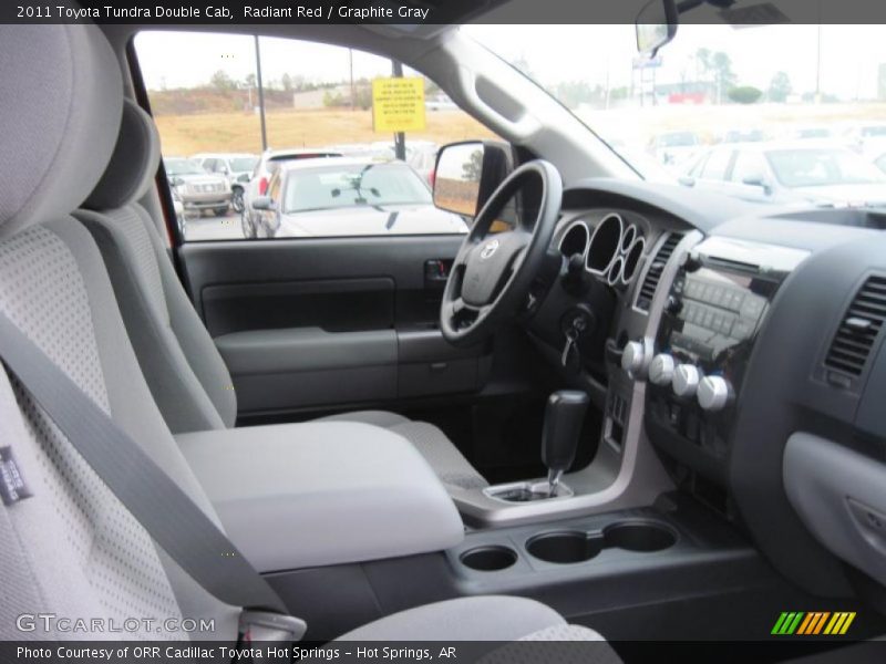Radiant Red / Graphite Gray 2011 Toyota Tundra Double Cab