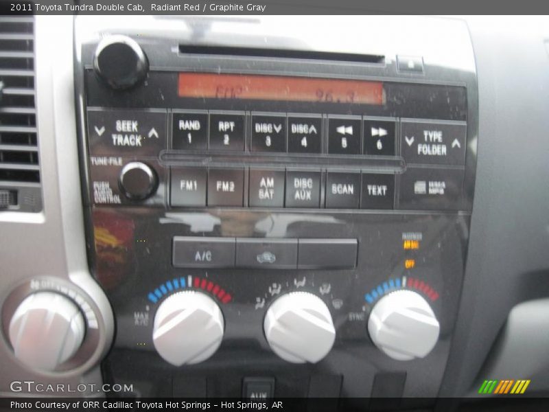 Radiant Red / Graphite Gray 2011 Toyota Tundra Double Cab