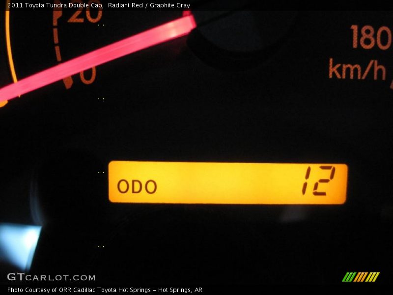 Radiant Red / Graphite Gray 2011 Toyota Tundra Double Cab