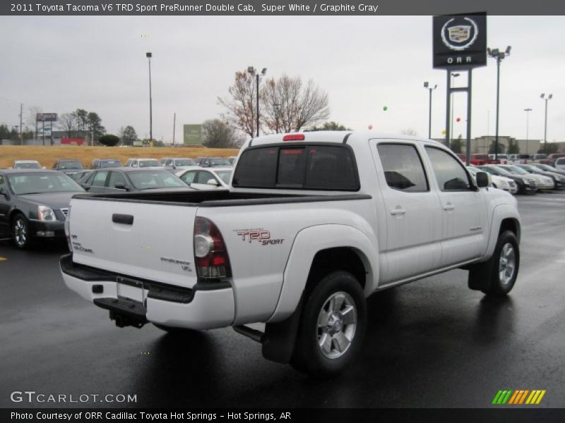 Super White / Graphite Gray 2011 Toyota Tacoma V6 TRD Sport PreRunner Double Cab