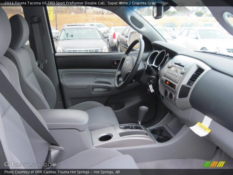 Super White / Graphite Gray 2011 Toyota Tacoma V6 TRD Sport PreRunner Double Cab