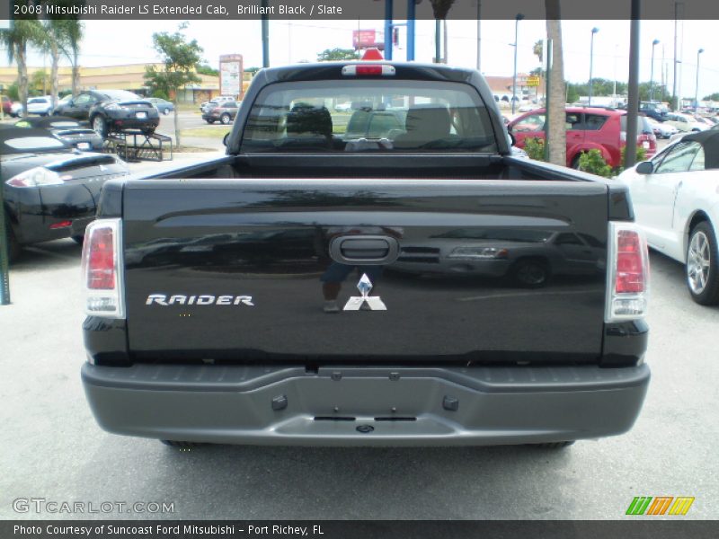 Brilliant Black / Slate 2008 Mitsubishi Raider LS Extended Cab