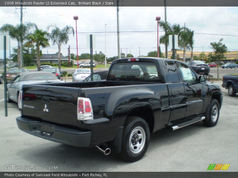 Brilliant Black / Slate 2008 Mitsubishi Raider LS Extended Cab