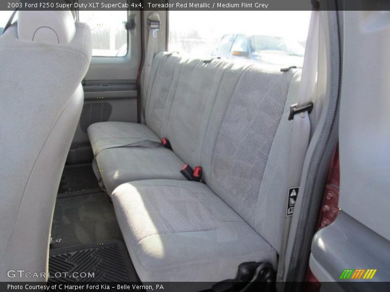  2003 F250 Super Duty XLT SuperCab 4x4 Medium Flint Grey Interior