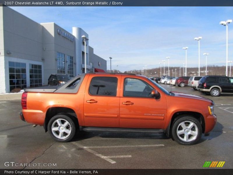 Sunburst Orange Metallic / Ebony 2007 Chevrolet Avalanche LT 4WD