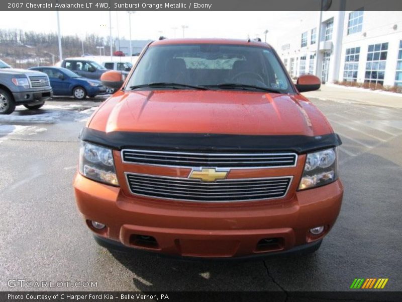 Sunburst Orange Metallic / Ebony 2007 Chevrolet Avalanche LT 4WD