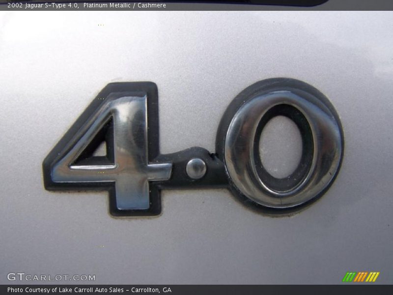Platinum Metallic / Cashmere 2002 Jaguar S-Type 4.0