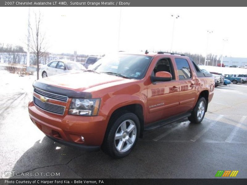 Sunburst Orange Metallic / Ebony 2007 Chevrolet Avalanche LT 4WD