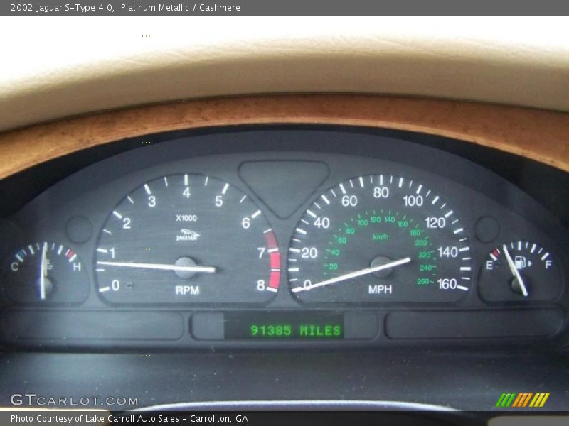  2002 S-Type 4.0 4.0 Gauges