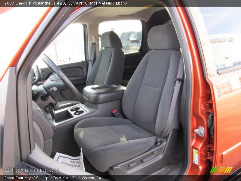 Sunburst Orange Metallic / Ebony 2007 Chevrolet Avalanche LT 4WD