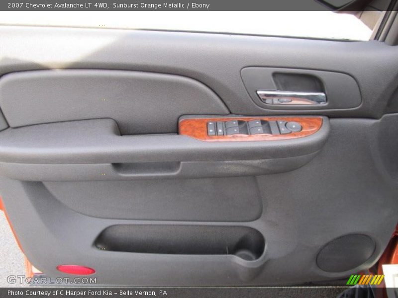 Sunburst Orange Metallic / Ebony 2007 Chevrolet Avalanche LT 4WD