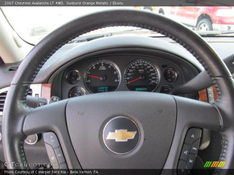 Sunburst Orange Metallic / Ebony 2007 Chevrolet Avalanche LT 4WD