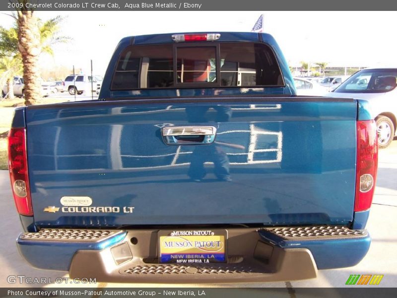 Aqua Blue Metallic / Ebony 2009 Chevrolet Colorado LT Crew Cab
