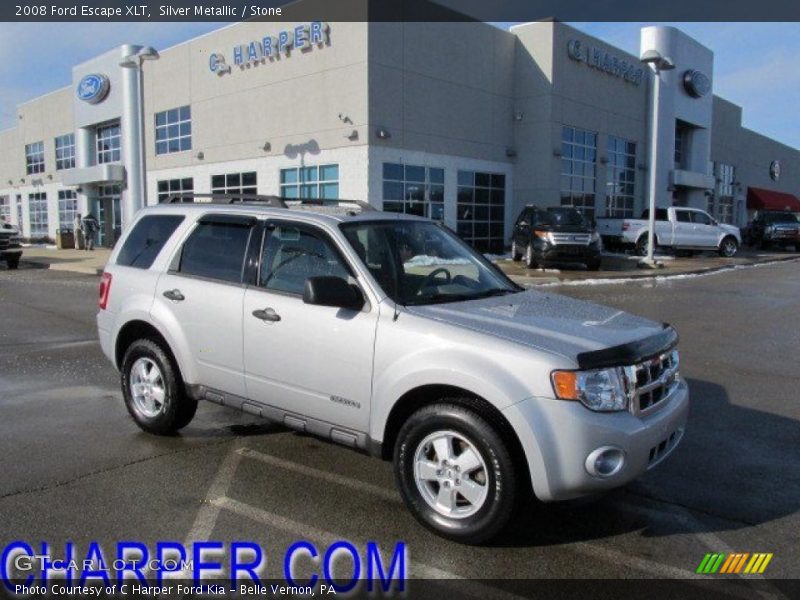 Silver Metallic / Stone 2008 Ford Escape XLT