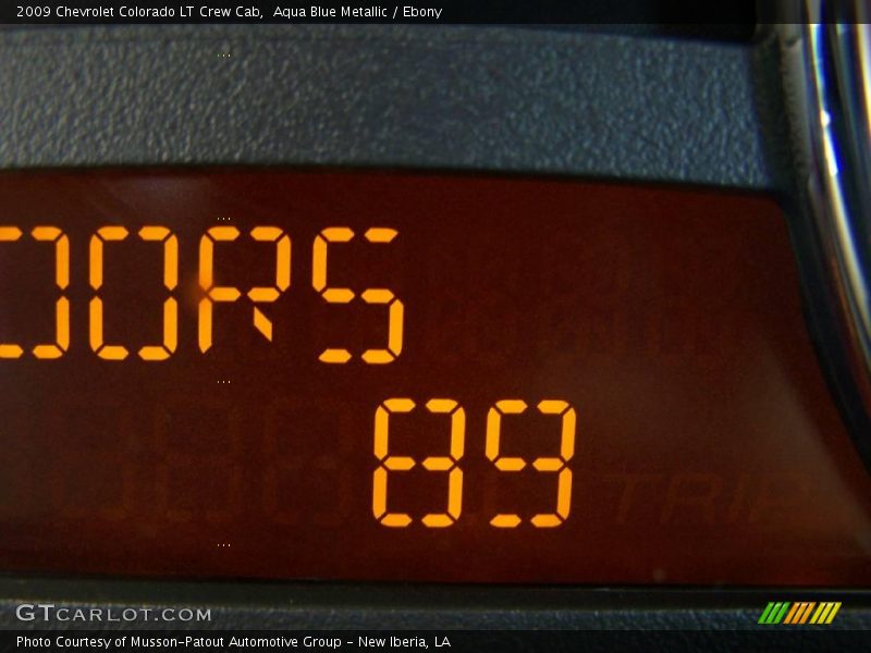 Aqua Blue Metallic / Ebony 2009 Chevrolet Colorado LT Crew Cab