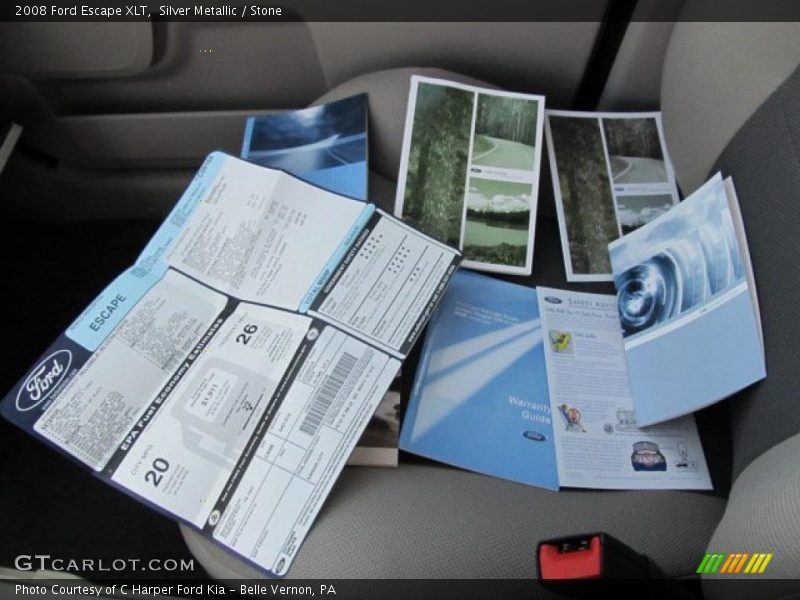 Silver Metallic / Stone 2008 Ford Escape XLT