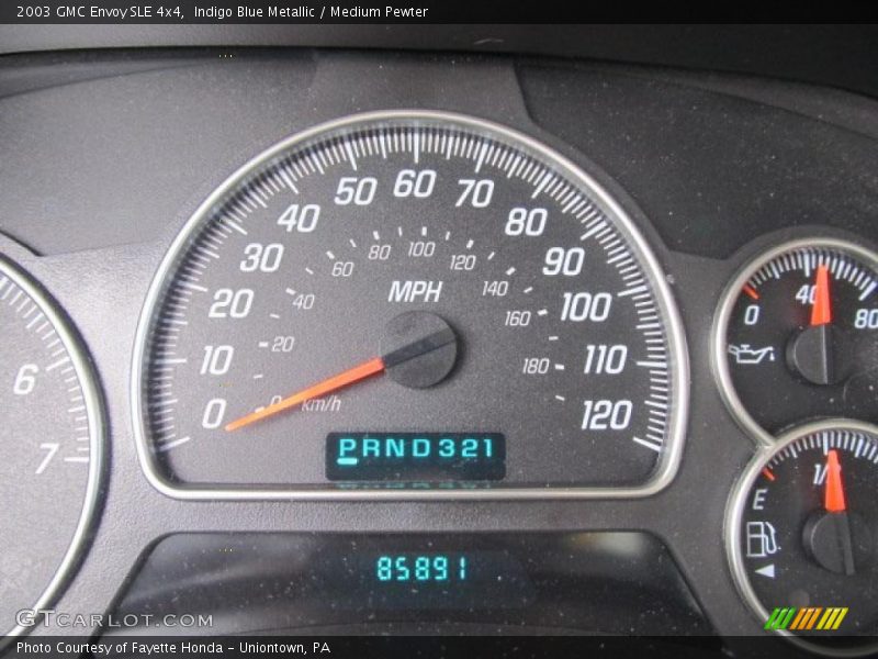 Indigo Blue Metallic / Medium Pewter 2003 GMC Envoy SLE 4x4