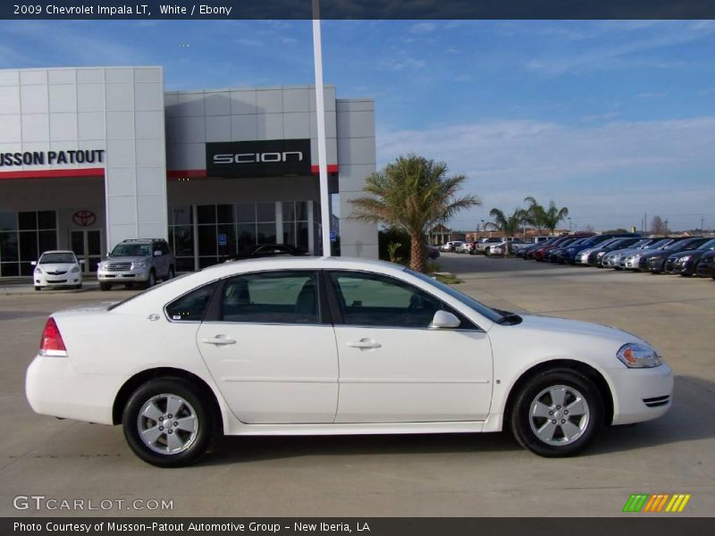 White / Ebony 2009 Chevrolet Impala LT