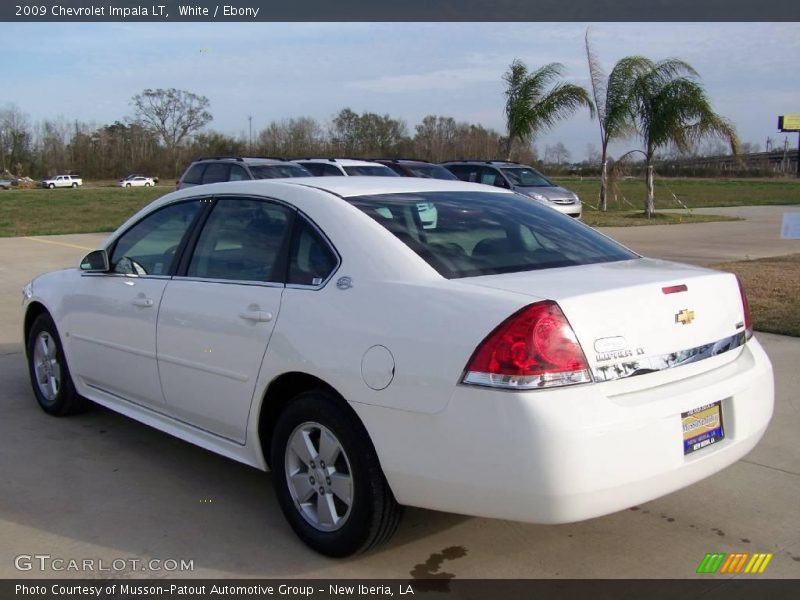 White / Ebony 2009 Chevrolet Impala LT