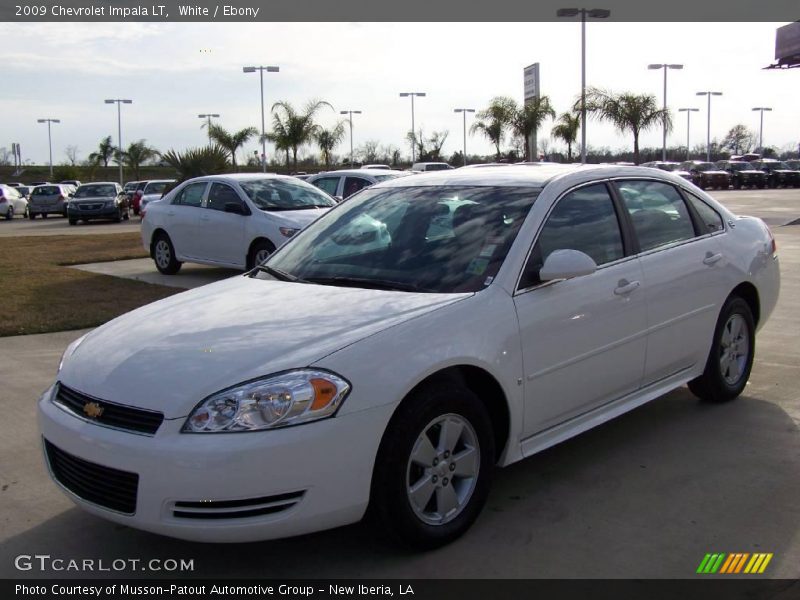 White / Ebony 2009 Chevrolet Impala LT