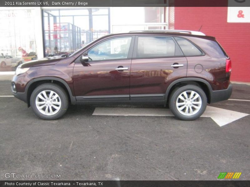 Dark Cherry / Beige 2011 Kia Sorento LX V6
