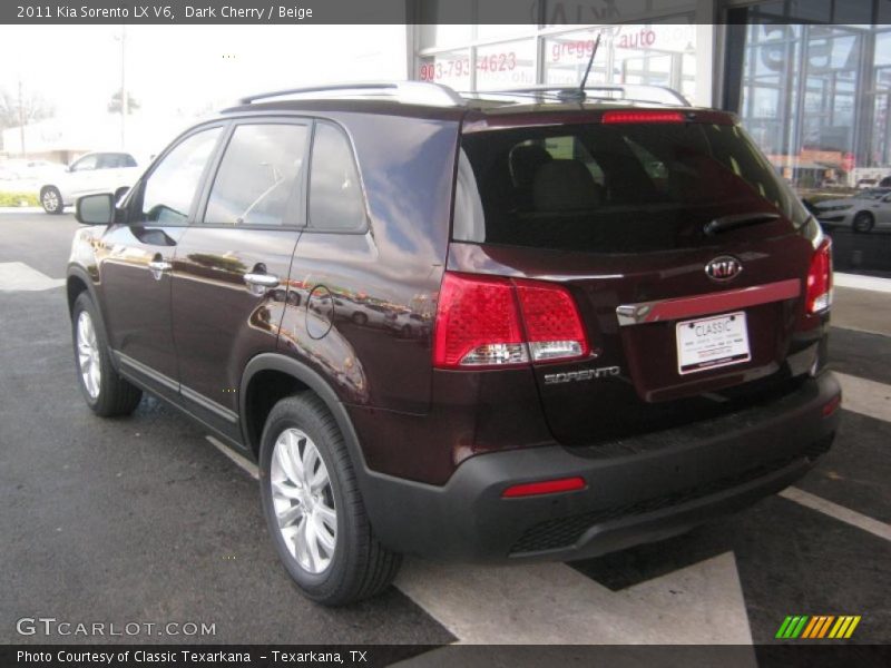 Dark Cherry / Beige 2011 Kia Sorento LX V6