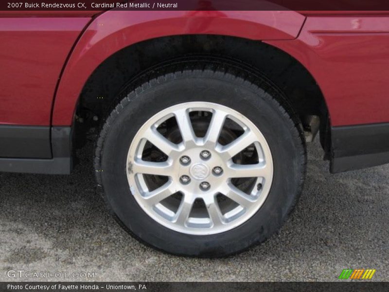 Cardinal Red Metallic / Neutral 2007 Buick Rendezvous CX