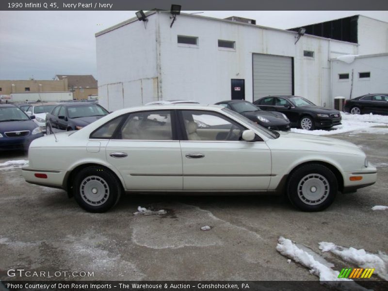 Ivory Pearl / Ivory 1990 Infiniti Q 45