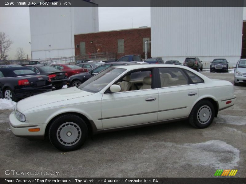 Ivory Pearl / Ivory 1990 Infiniti Q 45