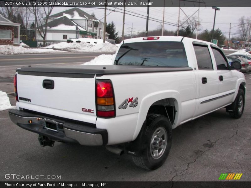 Summit White / Dark Titanium 2007 GMC Sierra 1500 Classic SLE Crew Cab 4x4