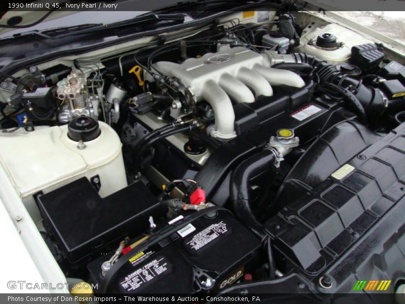  1990 Q 45 Engine - 4.5 Liter DOHC 32-Valve V8