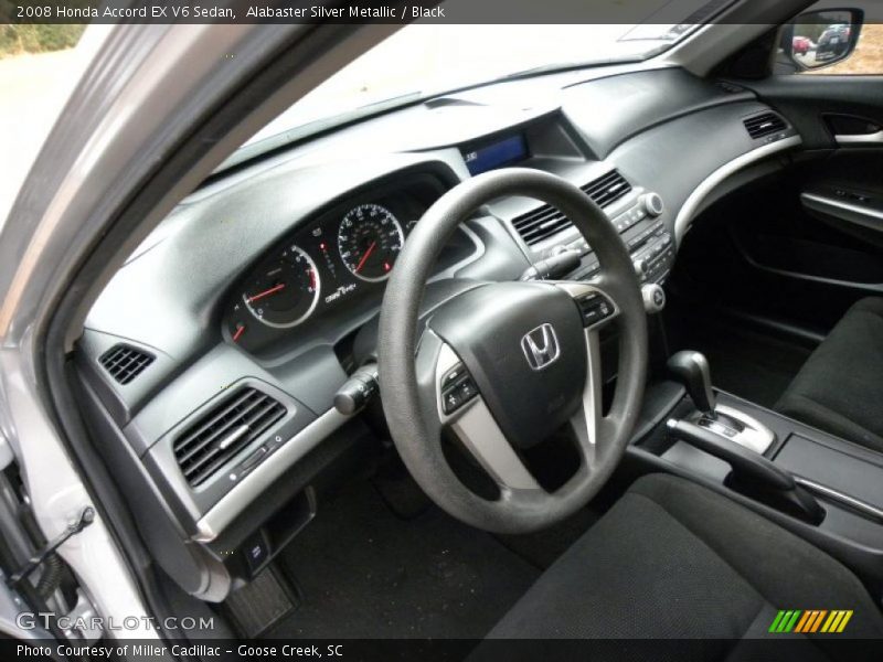 Alabaster Silver Metallic / Black 2008 Honda Accord EX V6 Sedan