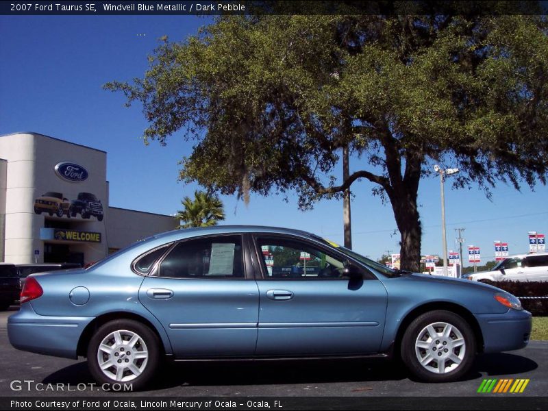 Windveil Blue Metallic / Dark Pebble 2007 Ford Taurus SE