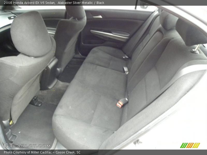 Alabaster Silver Metallic / Black 2008 Honda Accord EX V6 Sedan