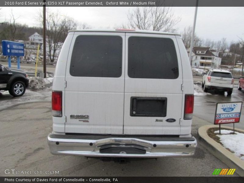 Oxford White / Medium Flint 2010 Ford E Series Van E350 XLT Passenger Extended