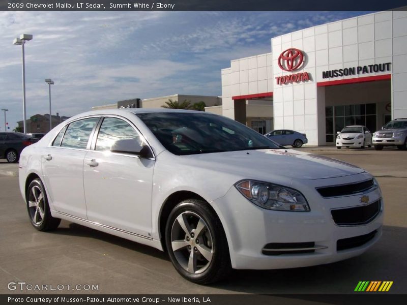 Summit White / Ebony 2009 Chevrolet Malibu LT Sedan