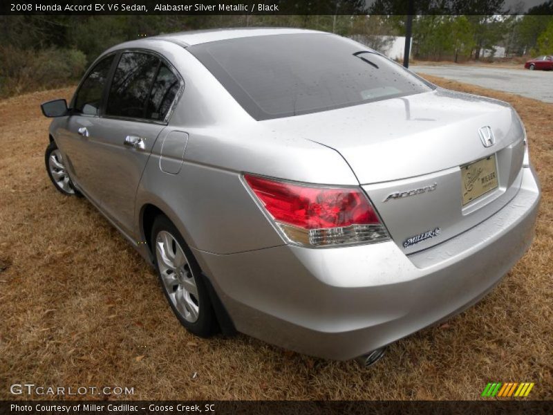 Alabaster Silver Metallic / Black 2008 Honda Accord EX V6 Sedan