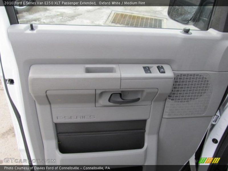 Oxford White / Medium Flint 2010 Ford E Series Van E350 XLT Passenger Extended