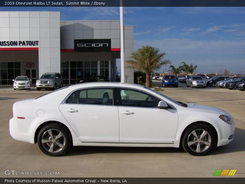 Summit White / Ebony 2009 Chevrolet Malibu LT Sedan