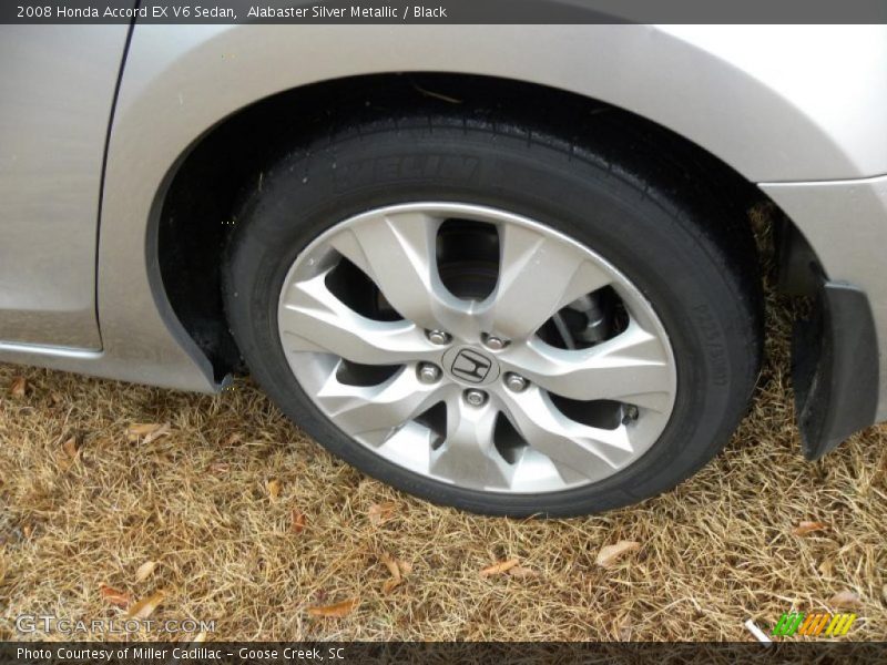 Alabaster Silver Metallic / Black 2008 Honda Accord EX V6 Sedan