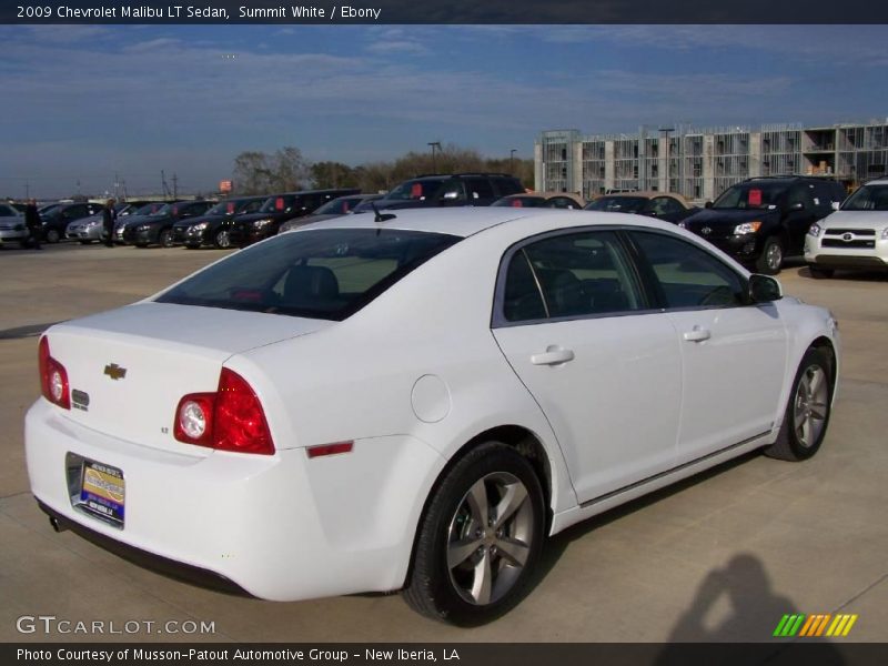 Summit White / Ebony 2009 Chevrolet Malibu LT Sedan